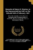 REMARKS OF HENRY B STANTON IN