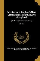 MR SERJEANT STEPHENS NEW COMME