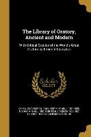 LIB OF ORATORY ANCIENT & MODER
