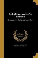 O chislie vozmozhnykh rieshen&#299,&#301,: Zadachi o vychislen&#299,i parabolicheskikh