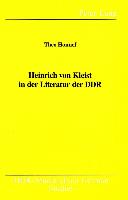 Heinrich von Kleist in der Literatur der DDR