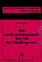 Die nicht-pronominale Anrede bei Shakespeare