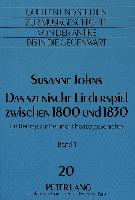 Das szenische Liederspiel zwischen 1800 und 1830