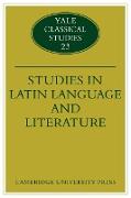 Studies in Latin Language and Literature