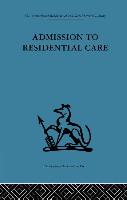 Admission to Residential Care