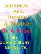 Didymus Aka. Thomas a Doubter or a Rebel