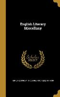 ENGLISH LITERARY MISCELLANY