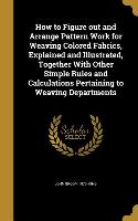 How to Figure out and Arrange Pattern Work for Weaving Colored Fabrics, Explained and Illustrated, Together With Other Simple Rules and Calculations P