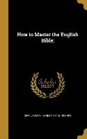 HT MASTER THE ENGLISH BIBLE