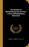 HIST OF MECKLENBURG COUNTY FRO