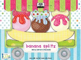 Green Start Wooden Toys Mix & Match Stackers: Banana Splitz