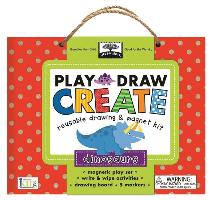 Green Start Play, Draw, Create Dinosaurs: Reuseable Drawing & Magnet Kit