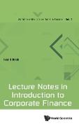 Lecture Notes in Introduction to Corporate Finance