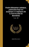 Fontes Hispaniae antiquae, publicadas bajo los auspicios y a expensas de la Universidad de Barcelona, Volumen 02