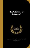 KANTS CRITIQUE OF JUDGEMENT