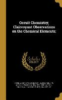 OCCULT CHEMISTRY CLAIRVOYANT O