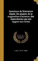 FRE-QUES DE LITTERATURE LEGALE