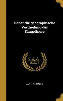 GER-UEBER DIE GEOGRAPHISCHE VE