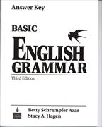 Basic English Grammar Answer Key