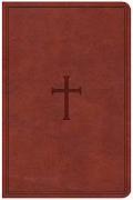 CSB Compact Ultrathin Reference Bible, Brown Leathertouch