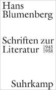 Schriften zur Literatur 1945-1958