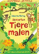 50 Karten: Tiere malen