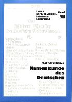 Namenkunde Des Deutschen