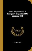 SOME EXPERIENCES IN HUNGARY AU