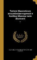 Textum Masoreticum accuratissime expressit e fontibus Masorea varie illustravit, 11