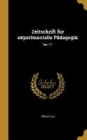 Zeitschrift Für Experimentelle Pädagogik, Band 11