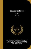Oeuvres d'Horace: En Latin, Tome 1