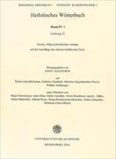 Hethitisches Wörterbuch Bd. 4 I: Lieferung 24