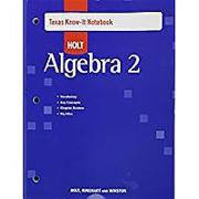 HOLT ALGEBRA 2 TEXAS