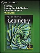 Holt McDougal Larson Geometry: Student Curriculum Companion Kit Geometry 2012