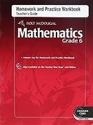 Holt McDougal Mathematics: Homework and Practice Workbook Teacher's Guide Grade 6