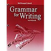 McDougal Littell Literature: Grammar for Writing Workbook Grade 7