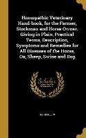 Homopathic Veterinary Hand-book, for the Farmer, Stockman and Horse Owner. Giving in Plain, Practical Terms, Description, Symptoms and Remedies for Al