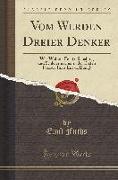 Vom Werden Dreier Denker: Was Wollten Fichte, Schelling Und Schleiermacher in Der Ersten Periode Ihrer Entwicklung? (Classic Reprint)