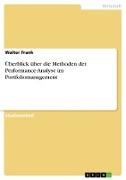 Überblick über die Methoden der Performance-Analyse im Portfoliomanagement