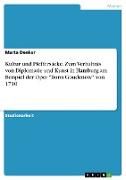 Kultur und Pfeffersäcke. Zum Verhältnis von Diplomatie und Kunst in Hamburg am Beispiel der Oper "Boris Goudenow" von 1710