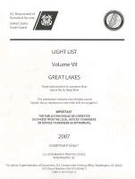 Light List, 2006, V. 7, Great Lakes: Great Lakes and the St. Lawrence River Above the St. Regis River