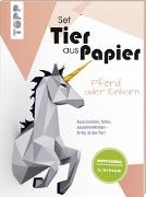 Tier aus Papier (Bastel-Set) - Pferd oder Einhorn