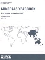 Minerals Yearbook, Volume III: Asia and the Pacific: Area Reports: International