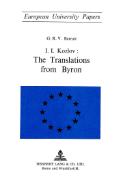 I.I. Kozlov: The Translations from Byron