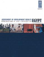 Assessment of Development Results: Egypt