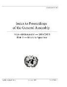 Index to Proceedings of the General Assembly 2014/2015: Part II - Index to Speeches