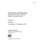 Resolutions and Decisions Adopted by the General Assembly During Its () Session: 69th Session Supp No. 49 Vol. 2