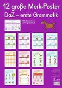 12 große Merk-Poster DaZ – erste Grammatik
