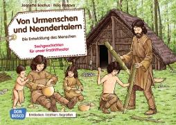 Von Urmenschen und Neandertalern. Die Entwicklung des Menschen. Kamishibai Bildkartenset