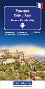 Provence-Côte d'Azur Regionalkarte 1:200 000